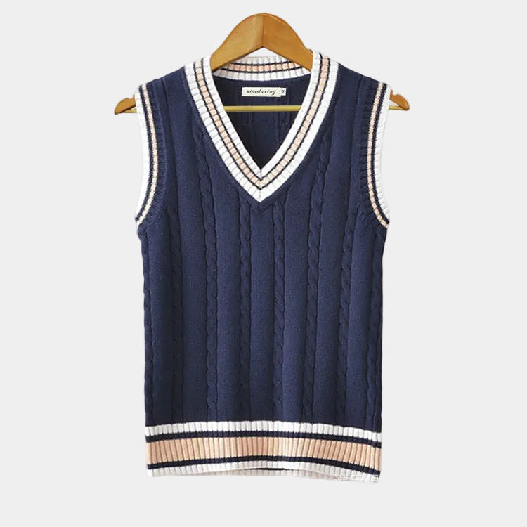 Men's V-Neck Knit Sweater Vest