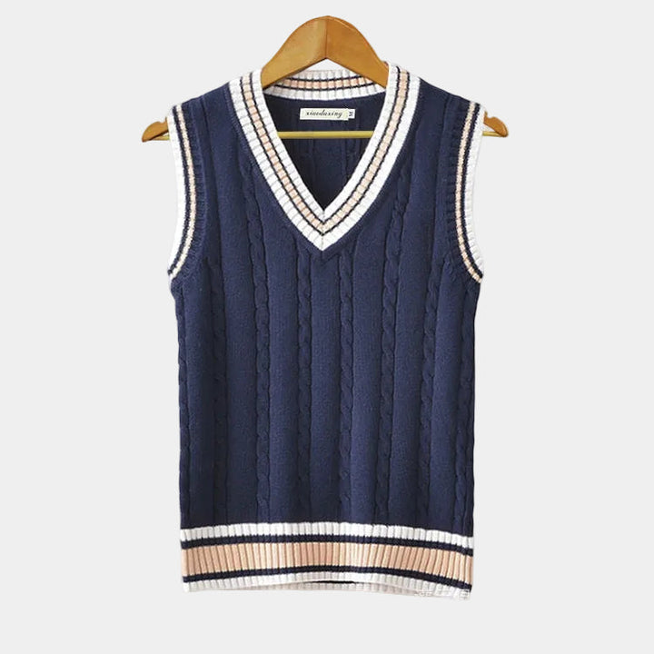 Men's V-Neck Knit Sweater Vest
