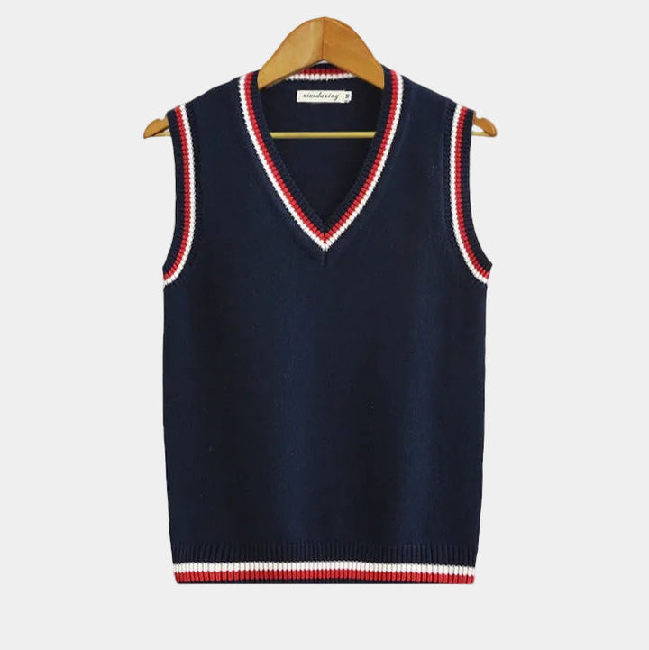 Men's V-Neck Knit Sweater Vest