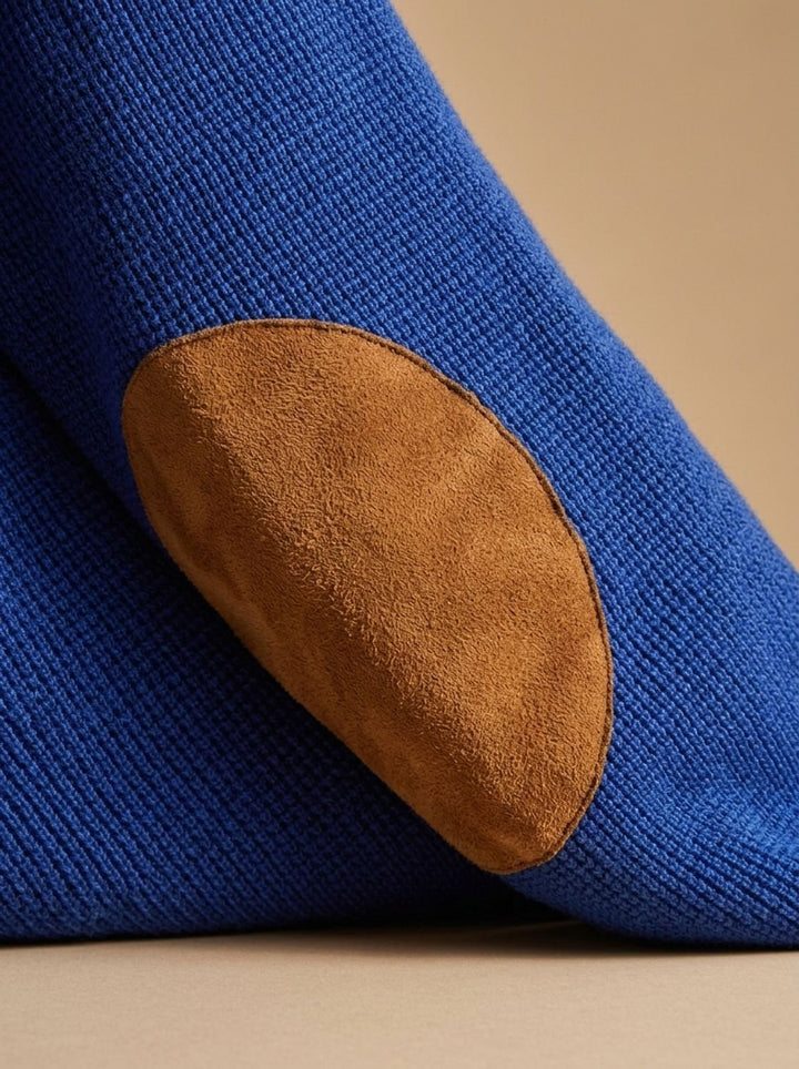 Men's Waffle-Knit Button-Collar Pullover Sweater