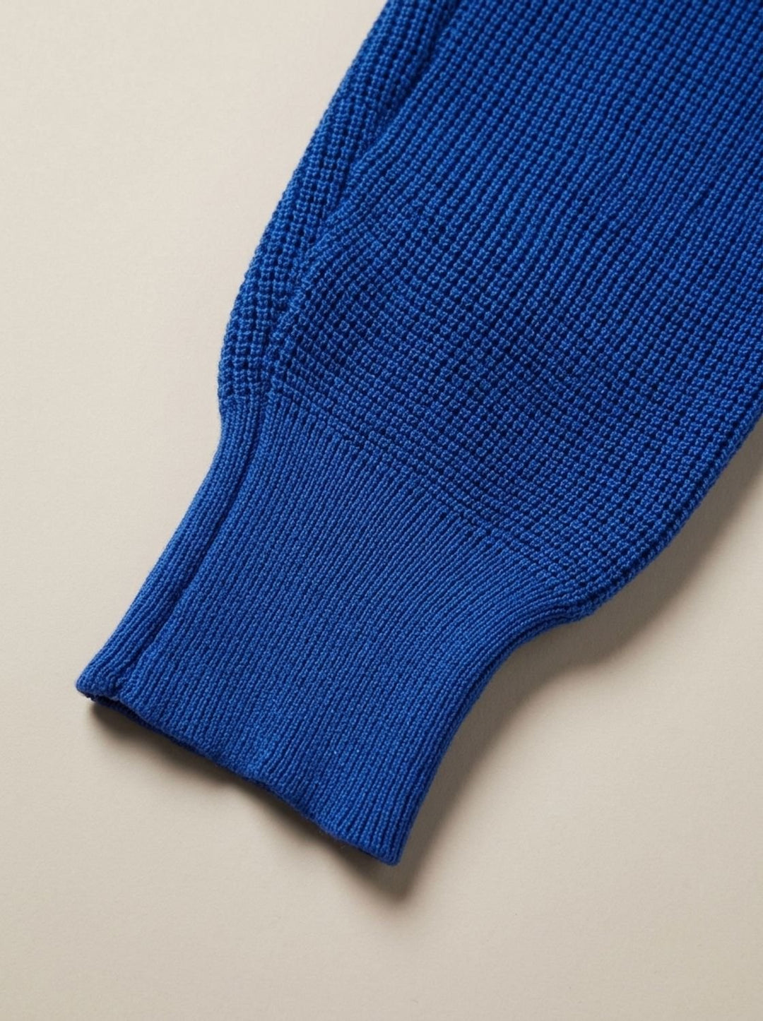 Men's Waffle-Knit Button-Collar Pullover Sweater