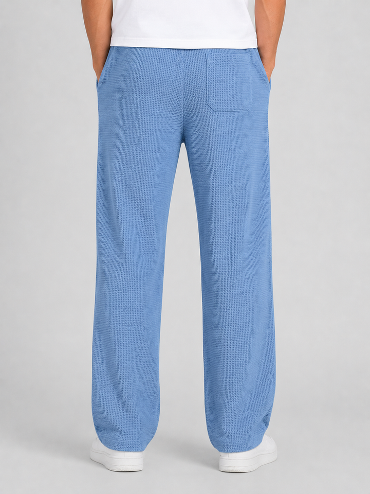 Men's Waffle Knit Drawstring Trousers