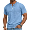 Men's Washed Henley T-Shirt