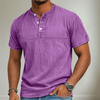 Men's Washed Henley T-Shirt