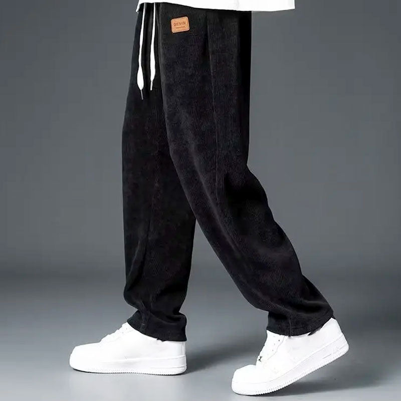 Men's Wide-Leg Drawstring Joggers