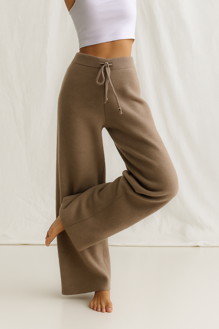 Men's Wide-Leg Drawstring Trousers