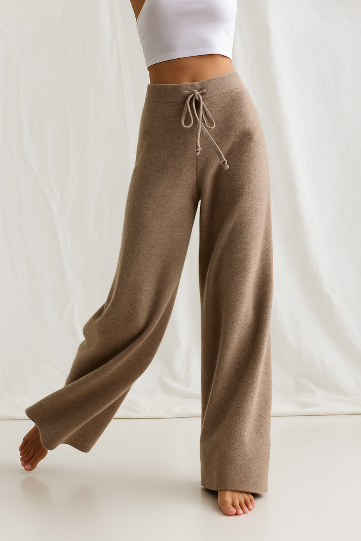 Men's Wide-Leg Drawstring Trousers