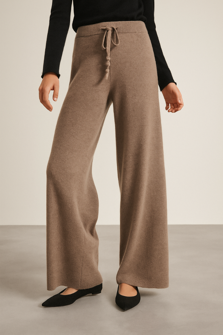 Men's Wide-Leg Drawstring Trousers