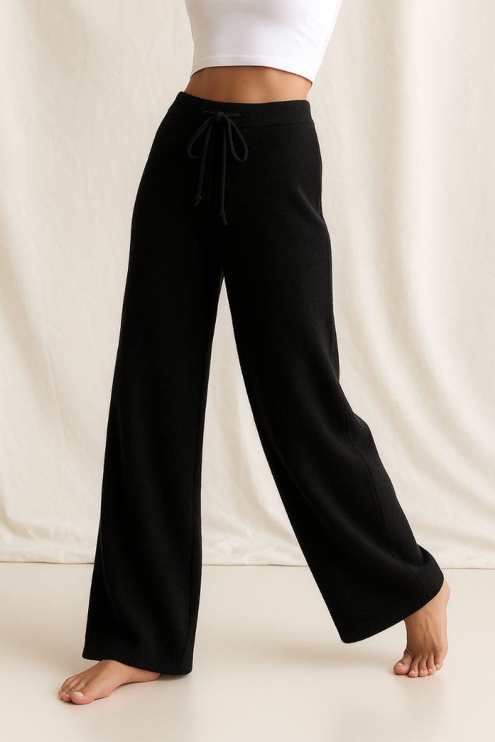 Men's Wide-Leg Drawstring Trousers