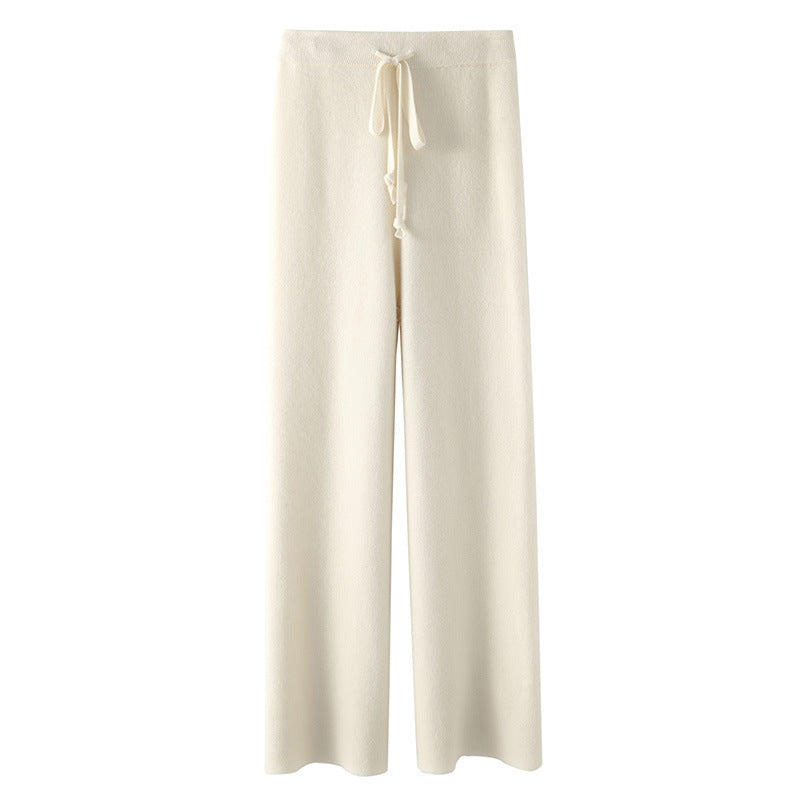 Men's Wide-Leg Drawstring Trousers