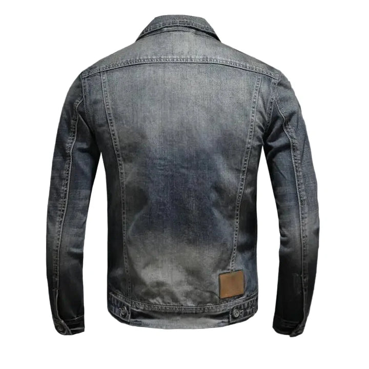 Men's Zip-Front Denim Jacket