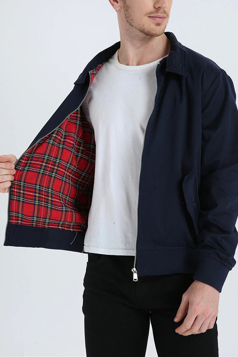 Men's Zip-Front Harrington Jacket