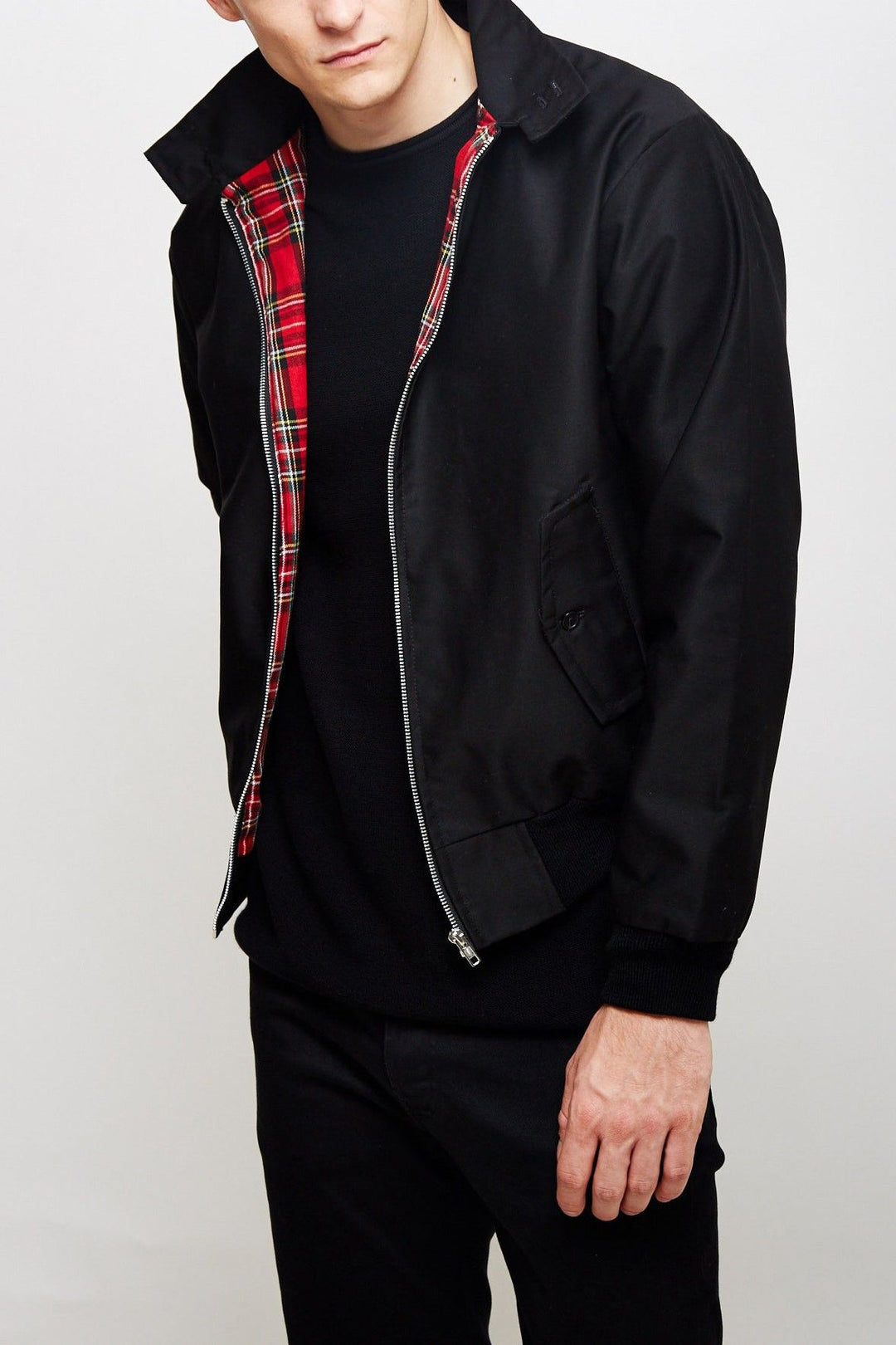 Men's Zip-Front Harrington Jacket