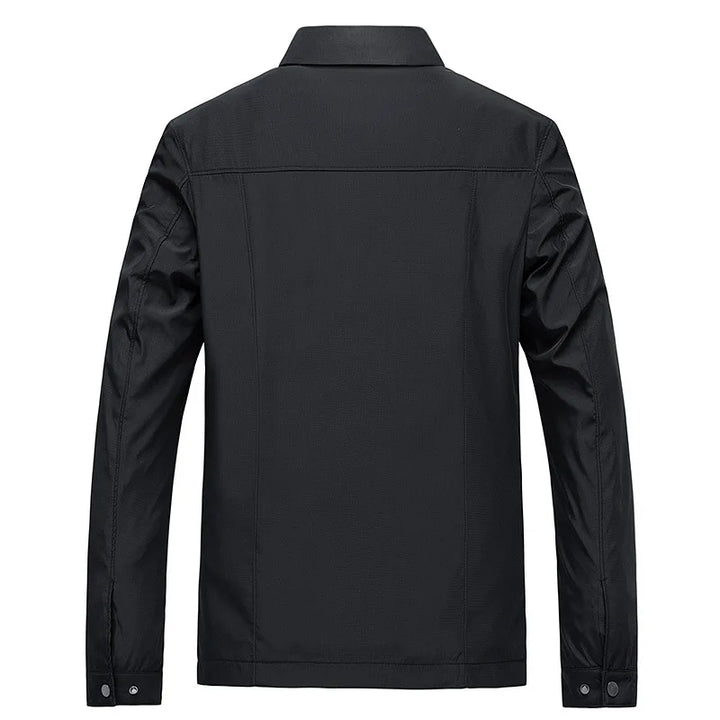 Men's Zip-Front Jacket with Check Lining