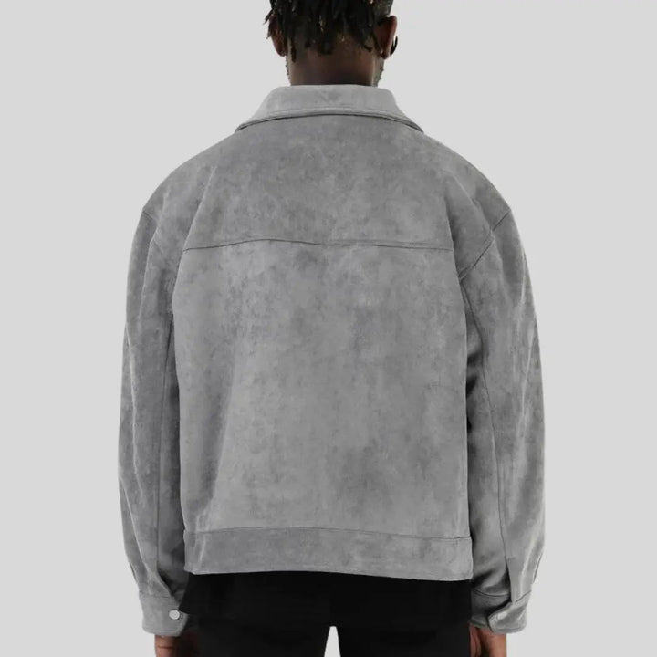 Men's Zip-Front Jacket with Chest Pockets