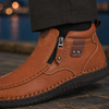 Men's Zip Moc-Toe Ankle Boots