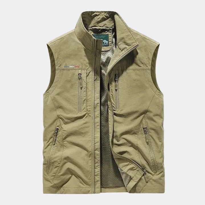 Men's Zip-Up Stand Collar Vest