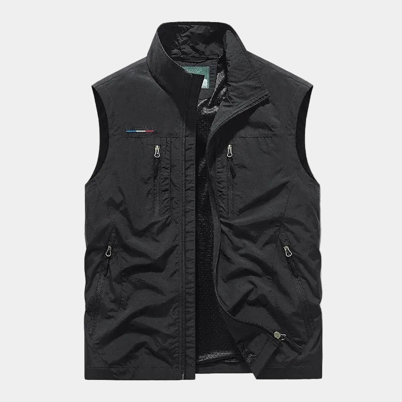 Men's Zip-Up Stand Collar Vest