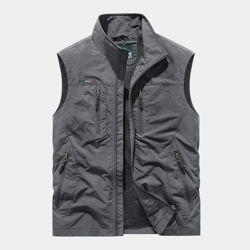 Men's Zip-Up Stand Collar Vest