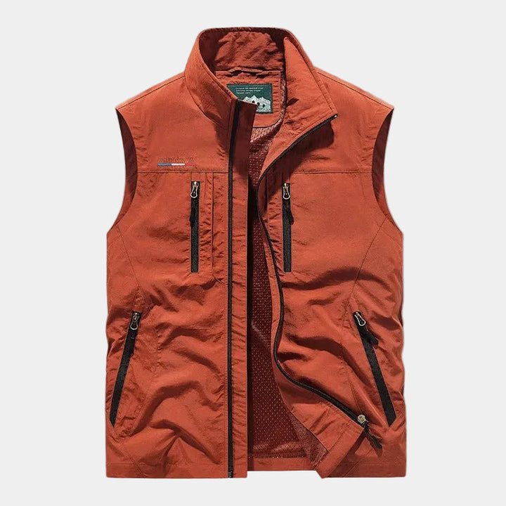 Men's Zip-Up Stand Collar Vest