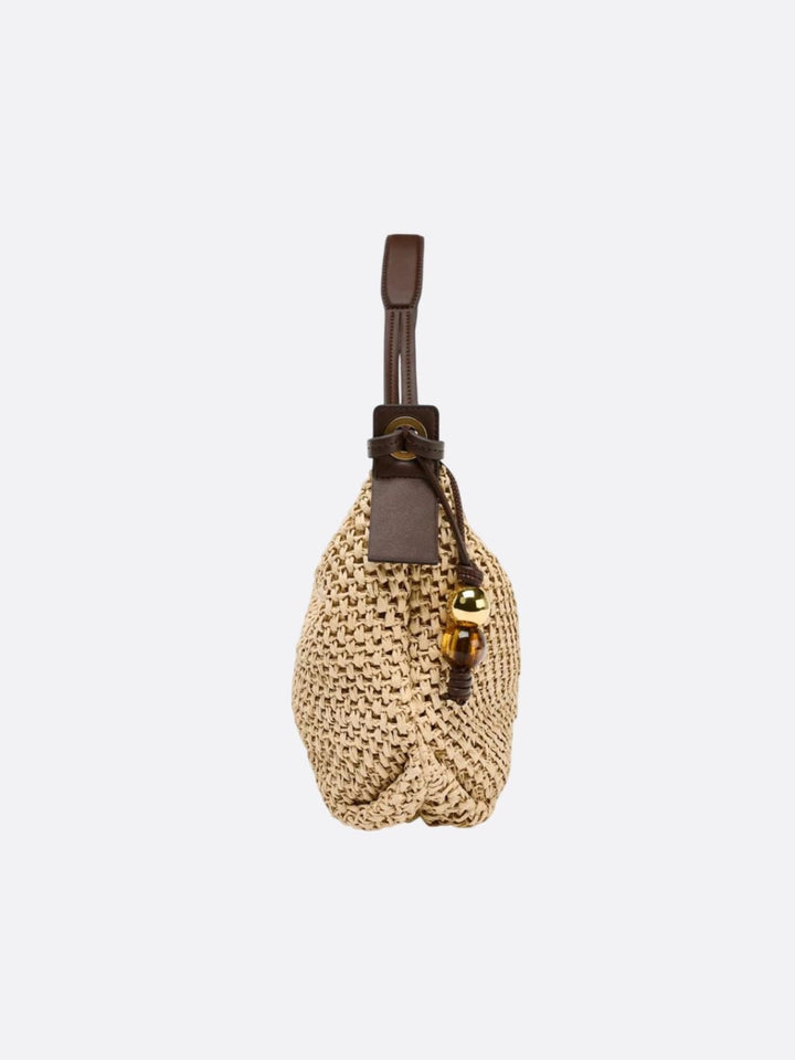 Strå Baguette Taske I Elegant Let Naturdesign