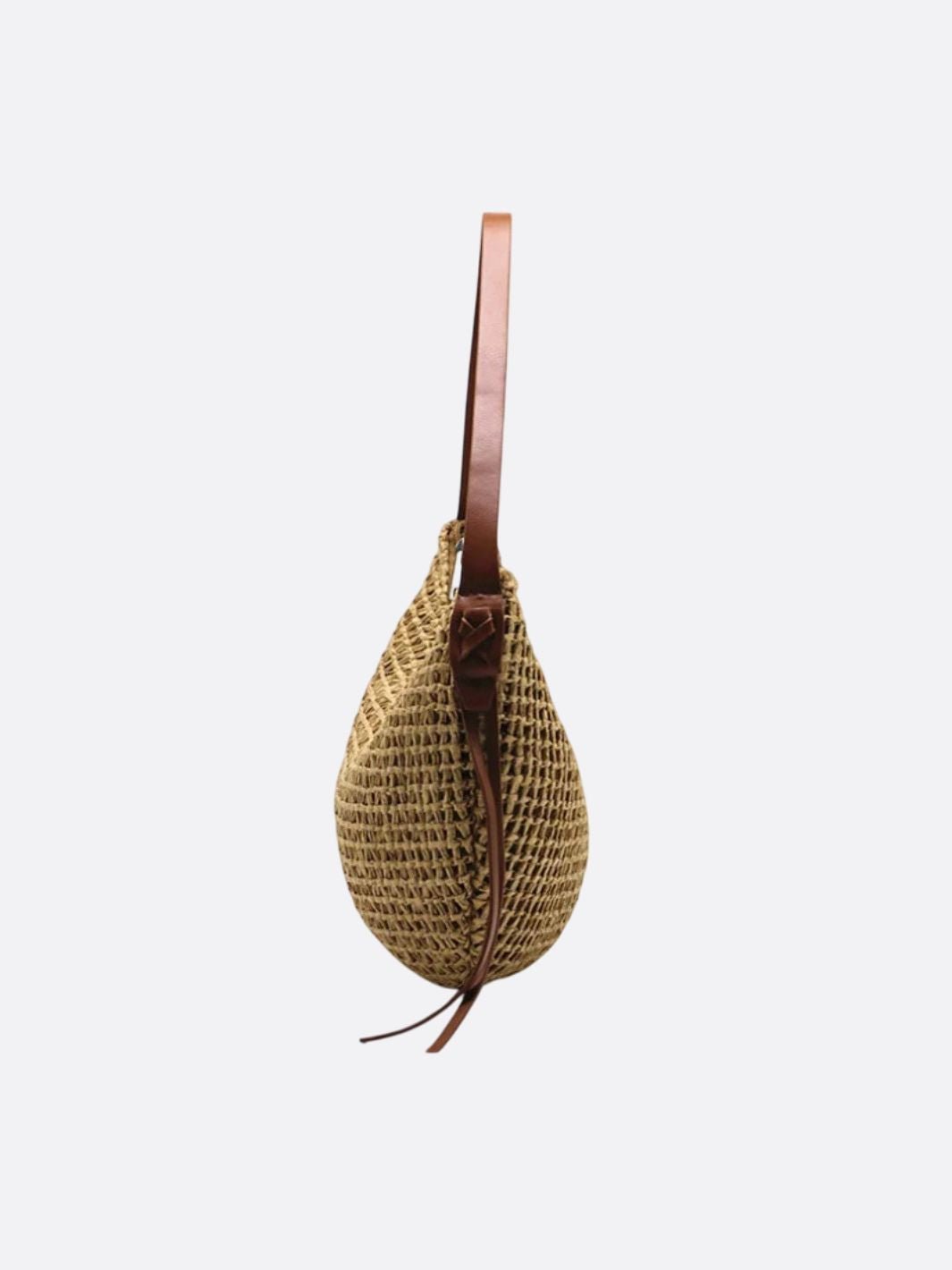 Crescent Stråtaske I Elegant Sommerdesign I Naturmateriale