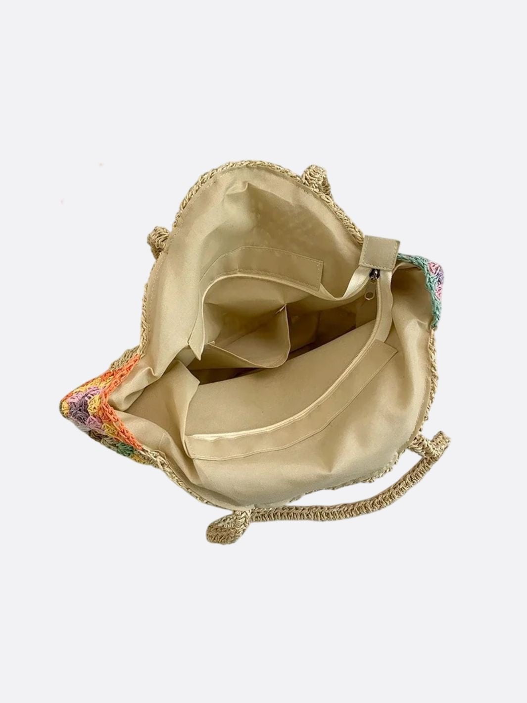 Rund Stråtaske I Elegant Naturligt Sommerdesign