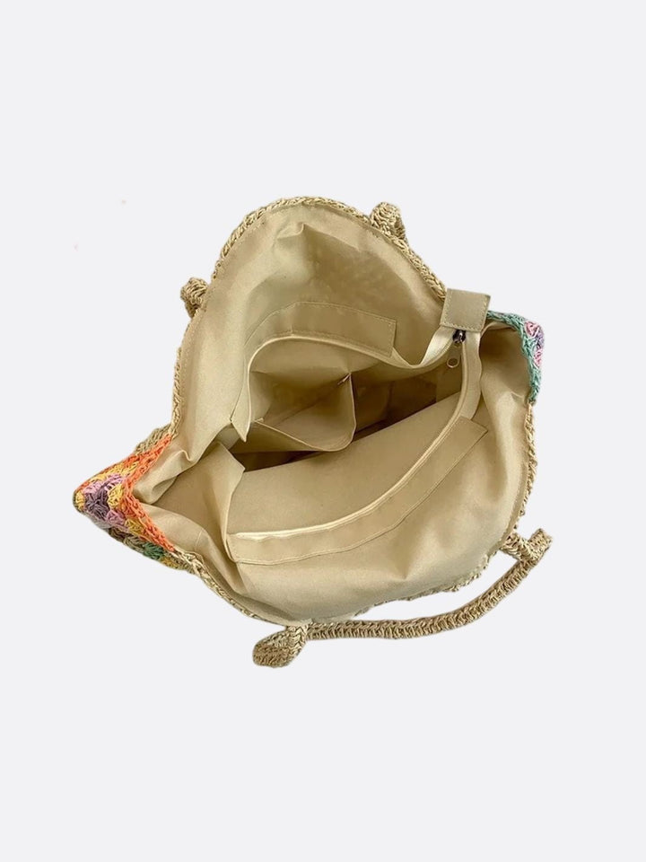 Rund Stråtaske I Elegant Naturligt Sommerdesign