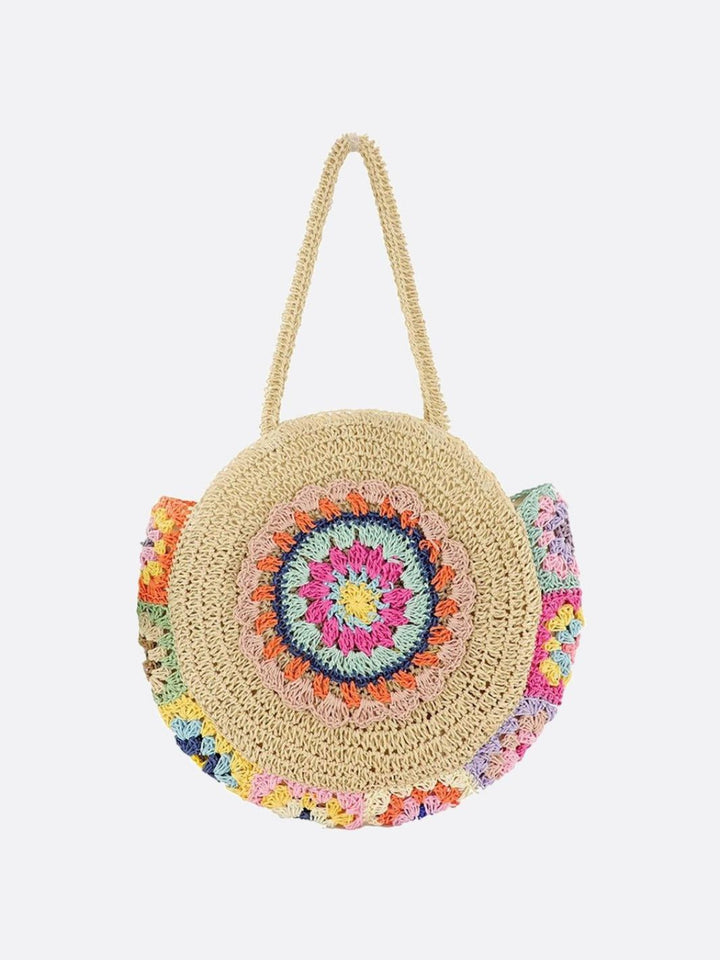 Rund Stråtaske I Elegant Naturligt Sommerdesign