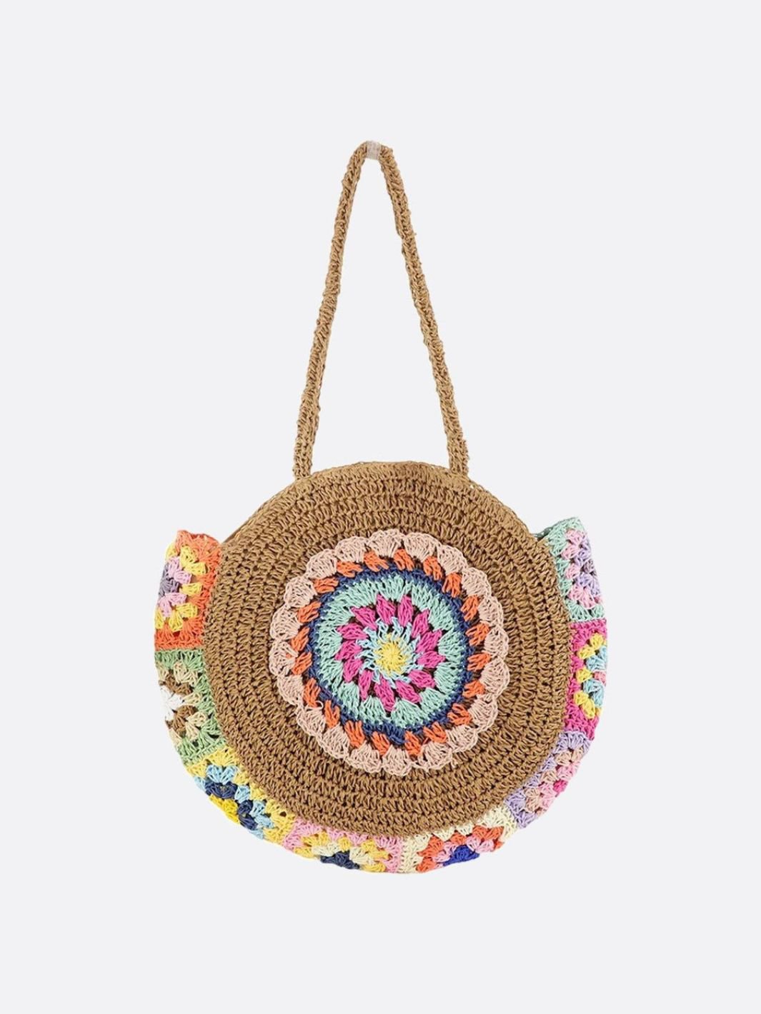 Rund Stråtaske I Elegant Naturligt Sommerdesign