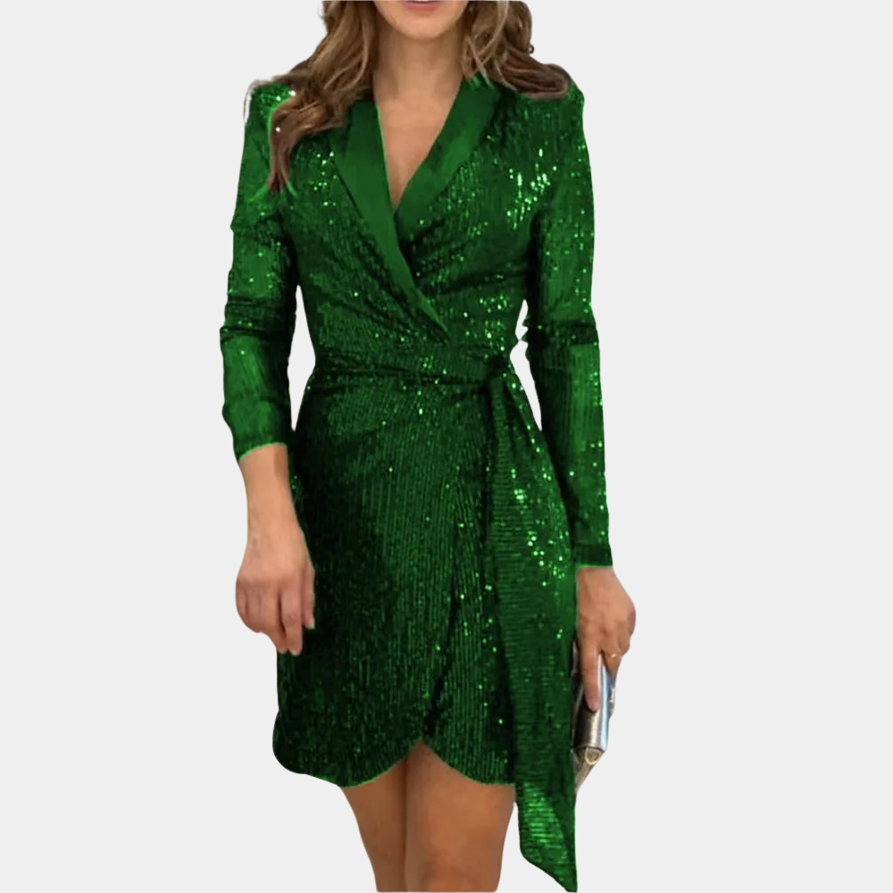 Women's Belted Blazer Dress