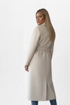Women's Belted Double-Breasted Long Coat