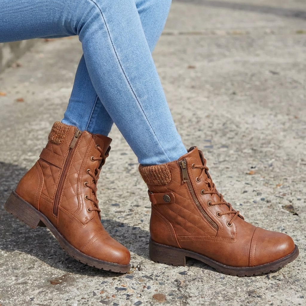 Women's Block Heel Ankle Boots