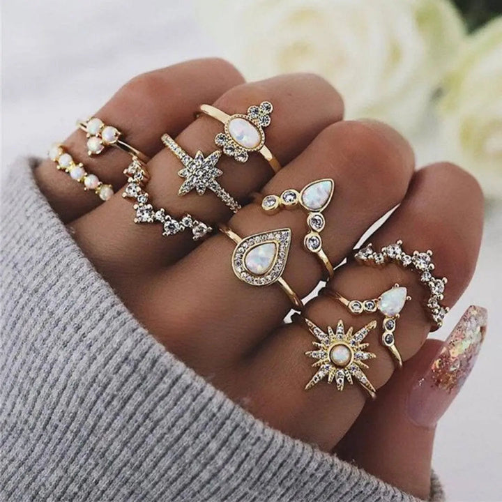 Women's Bohemian Stackable Ring Set
