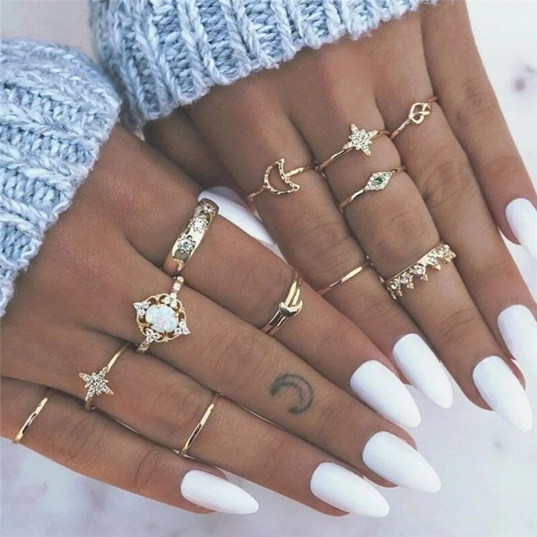 Women's Bohemian Stackable Ring Set