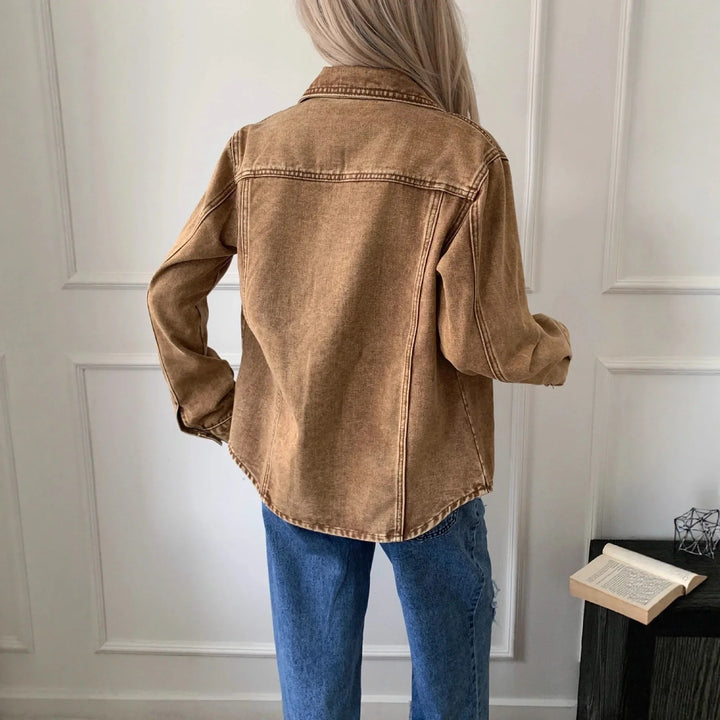 Women's Button-Front Denim Jacket