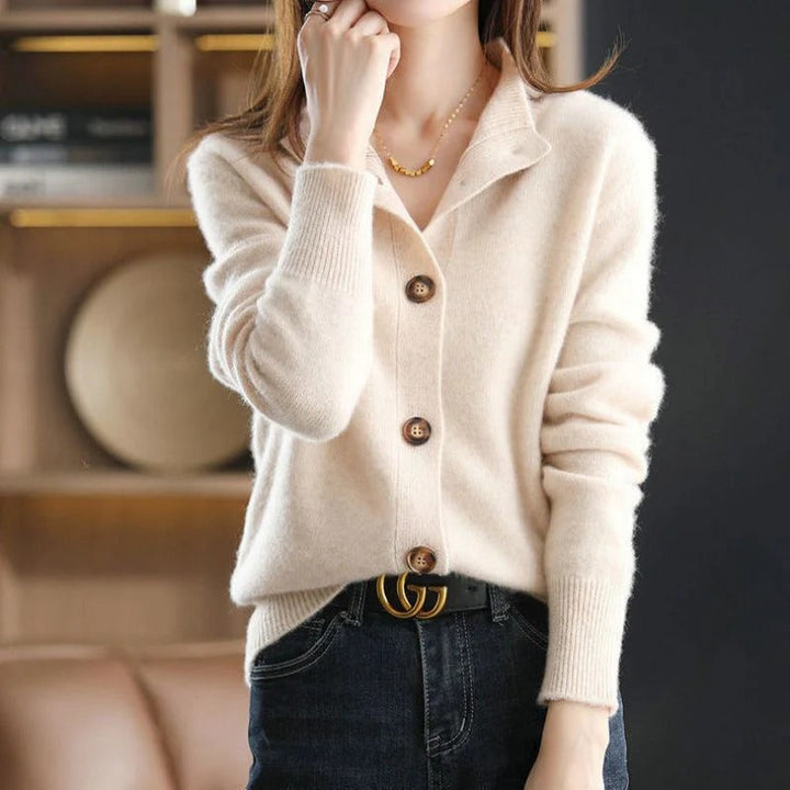 Women's Button-Front Knit Cardigan