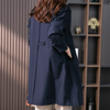 Women's Single-Breasted Mid-Length Trench Coat