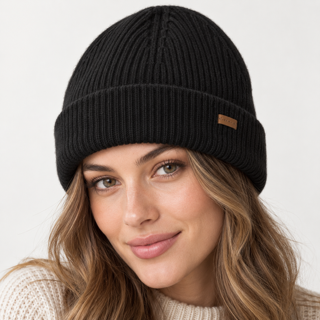 Women's Cable-Knit Ribbed Cuffed Beanie