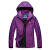 Women's Colour Block Hooded Rain Jacket