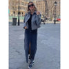 Women's Cropped Button-Up Bomber Jacket