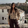 Women's Cropped Double-Breasted Trench Jacket