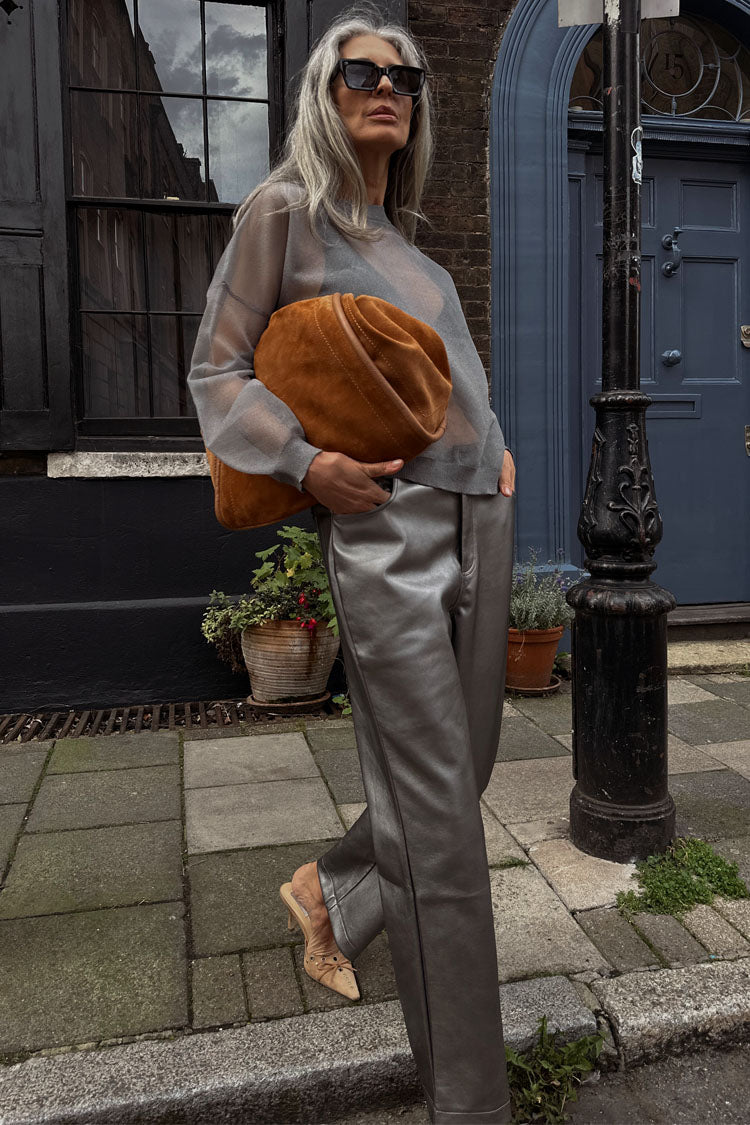 Women's Cropped Straight-Leg Trousers