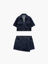 Women's Denim Top & Skort Co-Ord Set