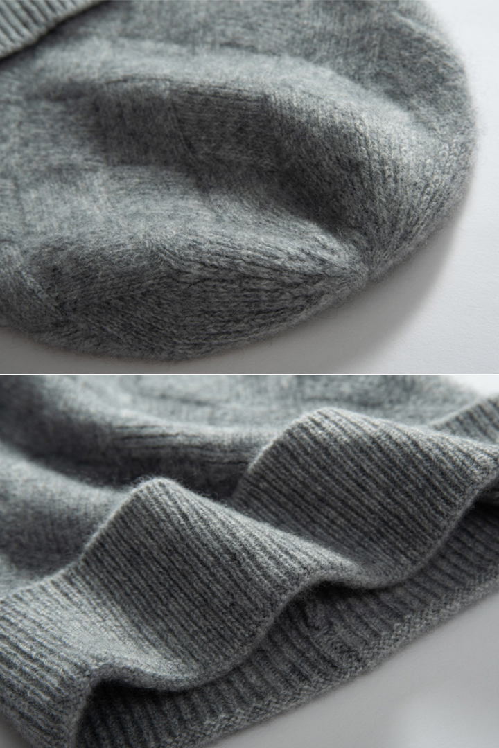 Women's Diamond-Texture Ribbed Beanie