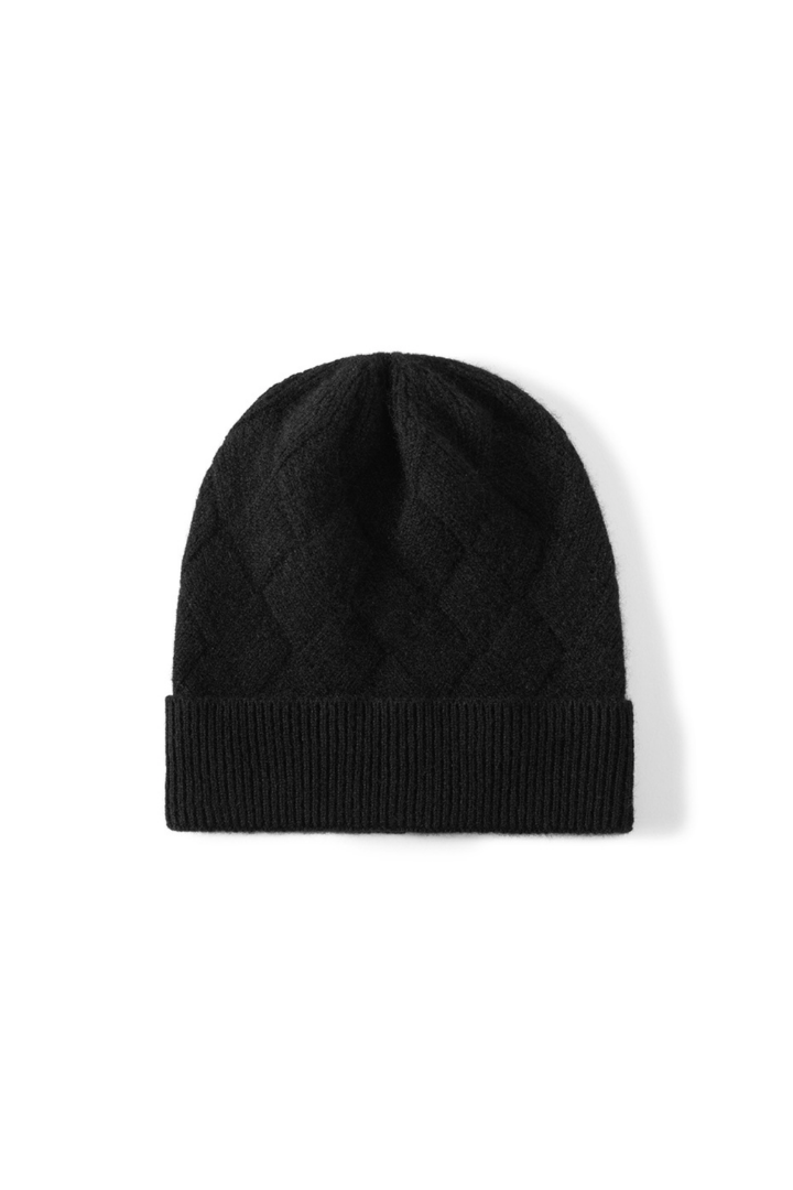 Women's Diamond-Texture Ribbed Beanie