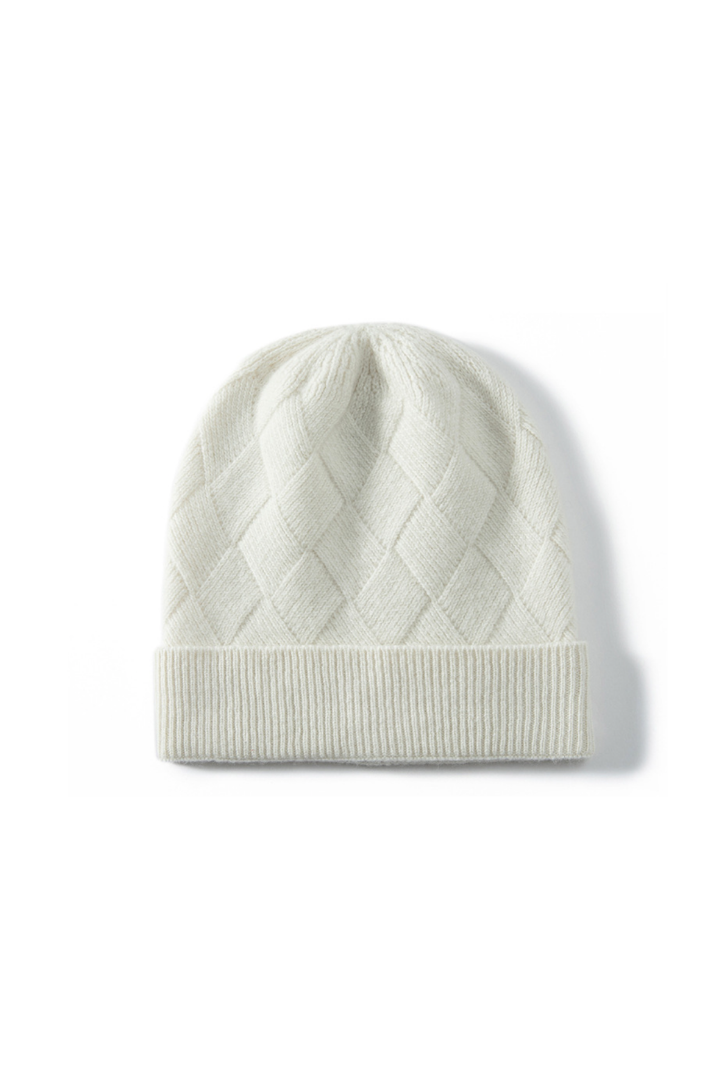 Women's Diamond-Texture Ribbed Beanie