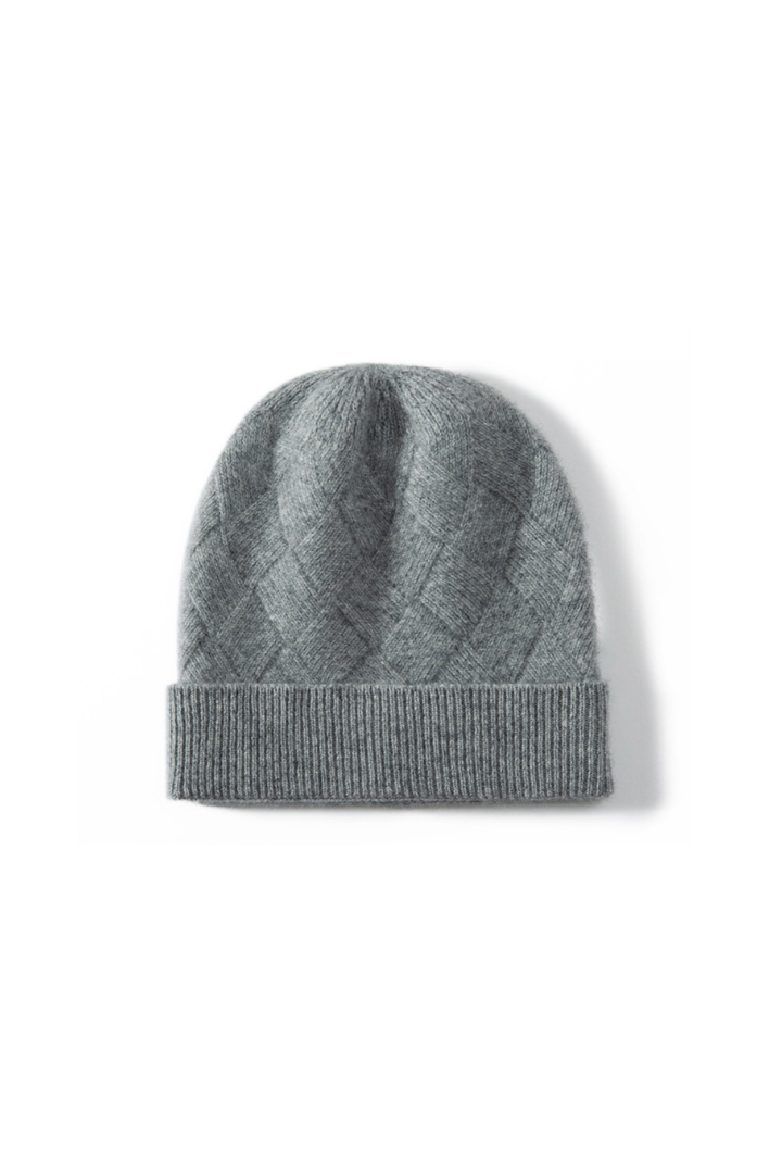Women's Diamond-Texture Ribbed Beanie