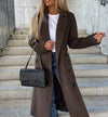 Women's Double-Breasted Belted Trench Coat