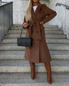 Women's Double-Breasted Belted Trench Coat